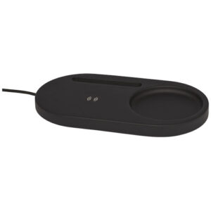 Klip skrivbordsorganisatör med 5 W trådös laddning