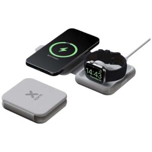 Xtorm XWF21 15 W vikbar 2-i-1 trådlös reseladdare