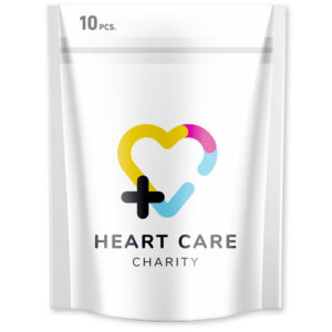 10 stycken plåster med fullfärgstryckt papperspåse